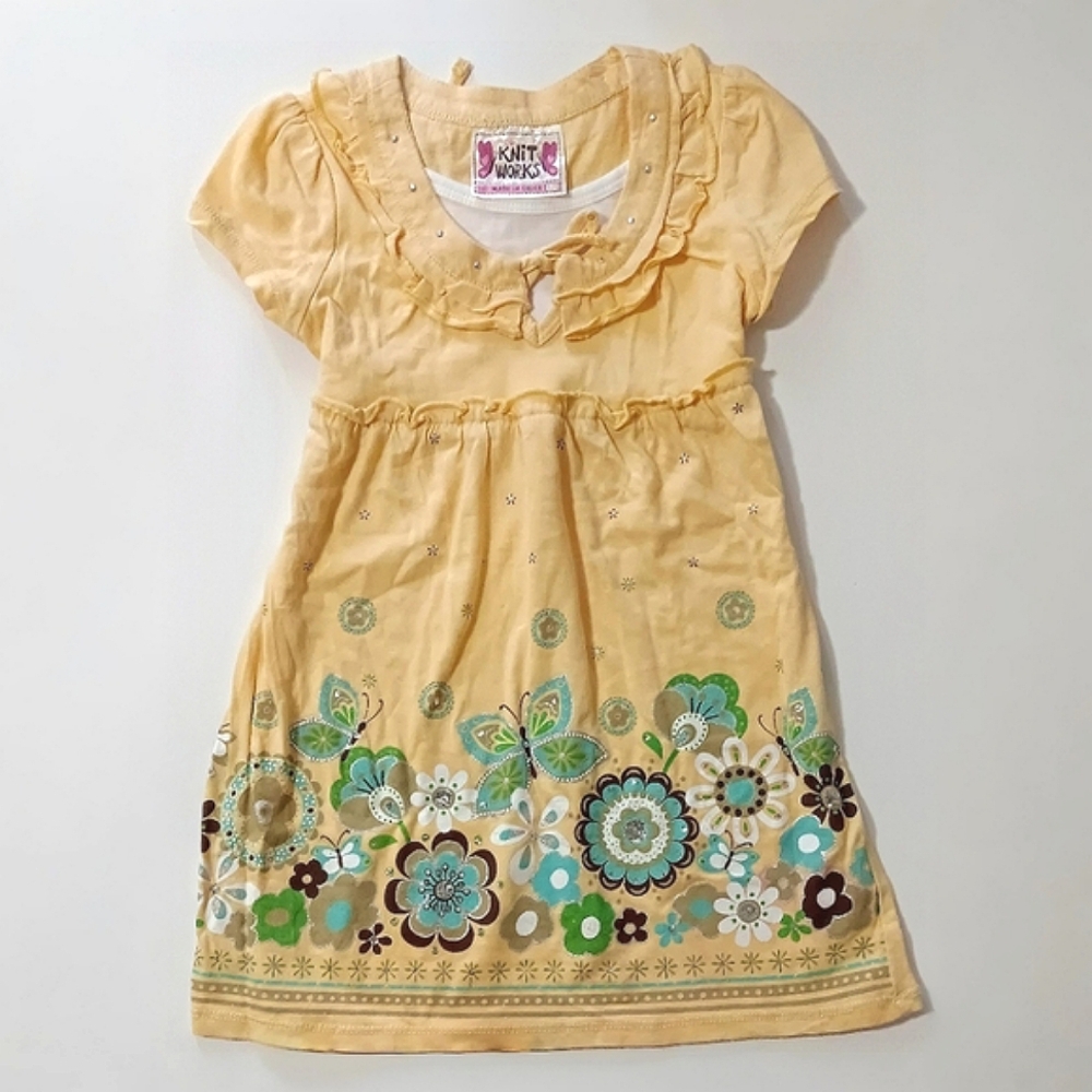 Knitworks Yellow Floral Blouse